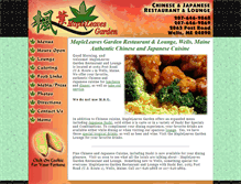 Tablet Screenshot of mapleleavesgarden.com